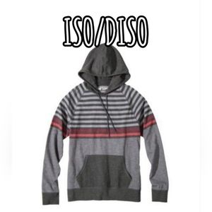 !!FOUND!! Mossimo supply co men's pullover hoodie gray red stripe